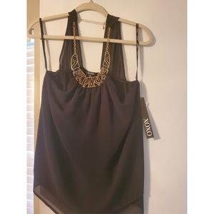 Xoxo Necklace sleeveless blouse